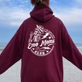 It Was Never A Phase Emo Moms Club Mother's Day Skeleton Women Oversized Hoodie Back Print Maroon