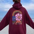 Retro Ivf Got Hope Inspiration Ivf Mom Fertility Surrogate Women Oversized Hoodie Back Print Maroon