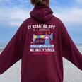 Sewing Quilting Quilt For Quilting Pattern Knitting Women Oversized Hoodie Back Print Maroon
