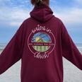Sisters In Are Sisters For Life Christ Faith Christian Women Women Oversized Hoodie Back Print Maroon