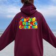 Super Guidance Counselor Back To School Women Women Oversized Hoodie Back Print Maroon