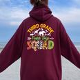Third Grade Zoo Field Trip Squad Matching Teacher Students Women Oversized Hoodie Back Print Maroon