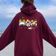 Toy Story Mama Boy Mom Mommy Happy Mother's Day Family Women Oversized Hoodie Back Print Maroon