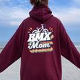 Vintage Bmx Mom Bmx Rider Women Oversized Hoodie Back Print Maroon