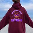 Wonder Twin Powers Activate Twin Brother Twin Sister Women Oversized Hoodie Back Print Maroon