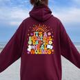 Wound Care Nurse Ostomy It's Beautiful Day To Heal Wounds Women Oversized Hoodie Back Print Maroon
