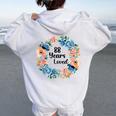 88 Years Loved Mom Grandma 88 Years Old 88Th Birthday Women Oversized Hoodie Back Print White