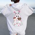 Be My Boo Happy Valentine's Day Couples Boys Girls Women Oversized Hoodie Back Print White