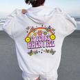 It Burns When I Pee Sarcastic Ironic Y2k Inappropriate Women Oversized Hoodie Back Print White