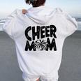 Cheer Mom Pom Pom Cheerleader Team Mama Cheerleading Women Oversized Hoodie Back Print White