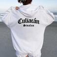 Culiacan Sinaloa Mexico Souvenir Kid Culiacán Women Oversized Hoodie Back Print White