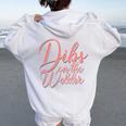 Dibs On The Welder Welding Wife Welders Girlfriend Women Oversized Hoodie Back Print White