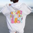 In My Field Trip Era Retro Groovy Teacher Field Day 2024 Women Oversized Hoodie Back Print White