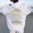 Hanukkah Cellphone Ugly Chanukkah Sweater Irish Women Oversized Hoodie Back Print White