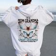 I'm A Mom Grandma And A Great Grandma Butterfly Mother's Day Women Oversized Hoodie Back Print White