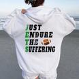 Jets Just Endure The Suffering For Women Women Oversized Hoodie Back Print White