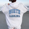 Kid North Carolina State Of Nc Classic Women Oversized Hoodie Back Print White