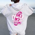 Mud Sistas Mud Running Team Cool Girls Mud Run Women Oversized Hoodie Back Print White