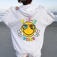 Pre K School Field Trip Vibes Groovy Field Day 2024 Women Oversized Hoodie Back Print White