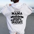 Proud Mama Class Of 2024 Graduate Matching Family Graduation Women Oversized Hoodie Back Print White