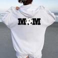 Soccer Mom California Travel Team Women Oversized Hoodie Back Print White