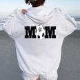 Soccer Mom New Hampshire Travel Team Women Oversized Hoodie Back Print White
