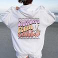 Somebody's Feral Child Toddler Girl And Boy Quotes Women Oversized Hoodie Back Print White