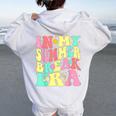 In My Summer Break Era Last Day Of School Teacher Summer Women Oversized Hoodie Back Print White