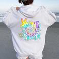 Tie Dye Out Second Grade Last Day Of School 2Nd Grade Women Oversized Hoodie Back Print White