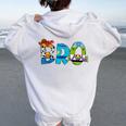 Toy Story Mama Boy Mom Bro Brother Mother's Day Women Oversized Hoodie Back Print White