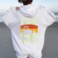 Never Underestimate An Girl With A Skid Sr Construction Women Oversized Hoodie Back Print White
