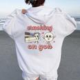 Valentines Day Nurse Crushing On You Peds Picu Rn Aid Rn Women Oversized Hoodie Back Print White