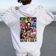 Vintage 90’S Mom Vibes Mom Life Mother's Day Women Oversized Hoodie Back Print White