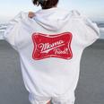 Vintage Mama Tried Retro Country Outlaw Music Western Women Oversized Hoodie Back Print White