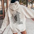 You Are Beautiful Victorious Enough Created Strong Christian Women Oversized Hoodie Back Print Sand