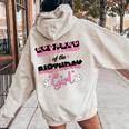 Brother Of The Birthday Girl Mouse Family Matching Women Oversized Hoodie Back Print Sand