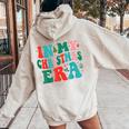 In My Christmas Era Cute Groovy Christmas Holiday Xmas Women Oversized Hoodie Back Print Sand