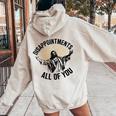 Disappointments All Of You Jesus Christian Religion Women Oversized Hoodie Back Print Sand