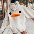 Duckie Duckling Ducky Rubber Duck Rubber Duck Yellow Women Oversized Hoodie Back Print Sand
