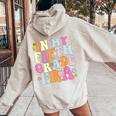 In My Fifth Grade Era 5Th Grade Era Teacher Back To School Women Oversized Hoodie Back Print Sand