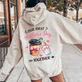 Groovy Our First Mother's Day Coffee Baby Milk Bottle Women Women Oversized Hoodie Back Print Sand