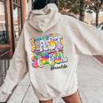 Groovy Happy Last Day Of School Para Life Women Oversized Hoodie Back Print Sand