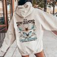 I'm A Mom Grandma And A Great Grandma Butterfly Mother's Day Women Oversized Hoodie Back Print Sand