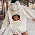 I'm A Taurus Girl Birthday For Queen Women Oversized Hoodie Back Print Sand