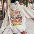 In My May The Fourth Derby Horse Racing 2024 Women Oversized Hoodie Back Print Sand