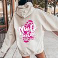 Mud Sistas Mud Running Team Cool Girls Mud Run Women Oversized Hoodie Back Print Sand