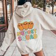 Nuggets Squad Matching For Girls Chicken Nuggets Women Oversized Hoodie Back Print Sand