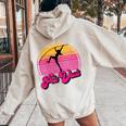 Pole Vault Fun Pole Vaulting For Girl Vaulters Women Oversized Hoodie Back Print Sand