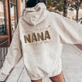 In My Praying Nana Era Women Oversized Hoodie Back Print Sand