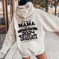 Proud Mama Class Of 2024 Graduate Matching Family Graduation Women Oversized Hoodie Back Print Sand